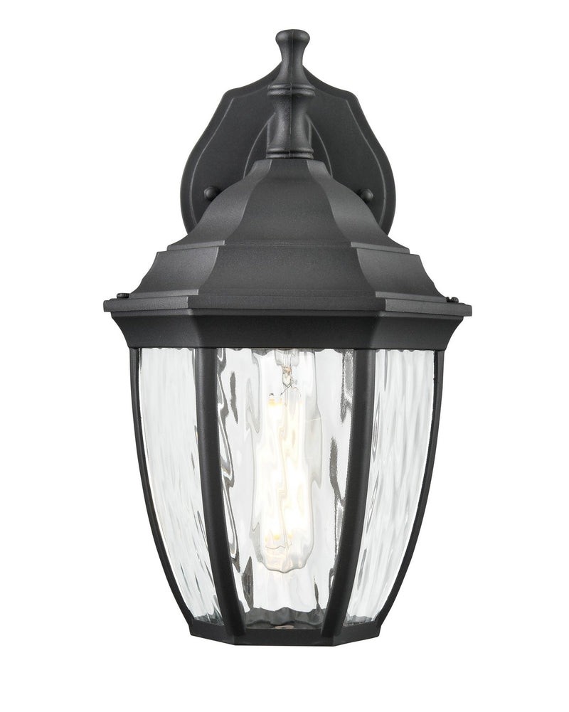 Millennium 220001-TBK One Light Outdoor Wall Sconce, Textured Black Main Image.jpg