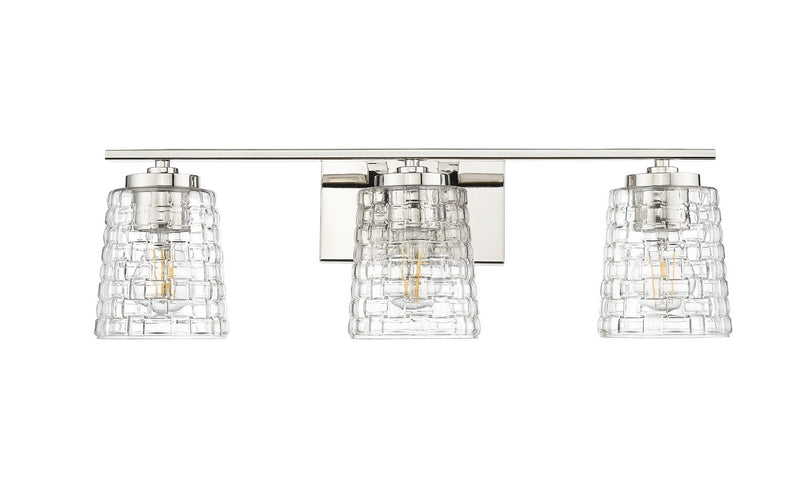 Millennium 22103-PN Saben Three Light Vanity, Polished Nickel Main Image.jpg