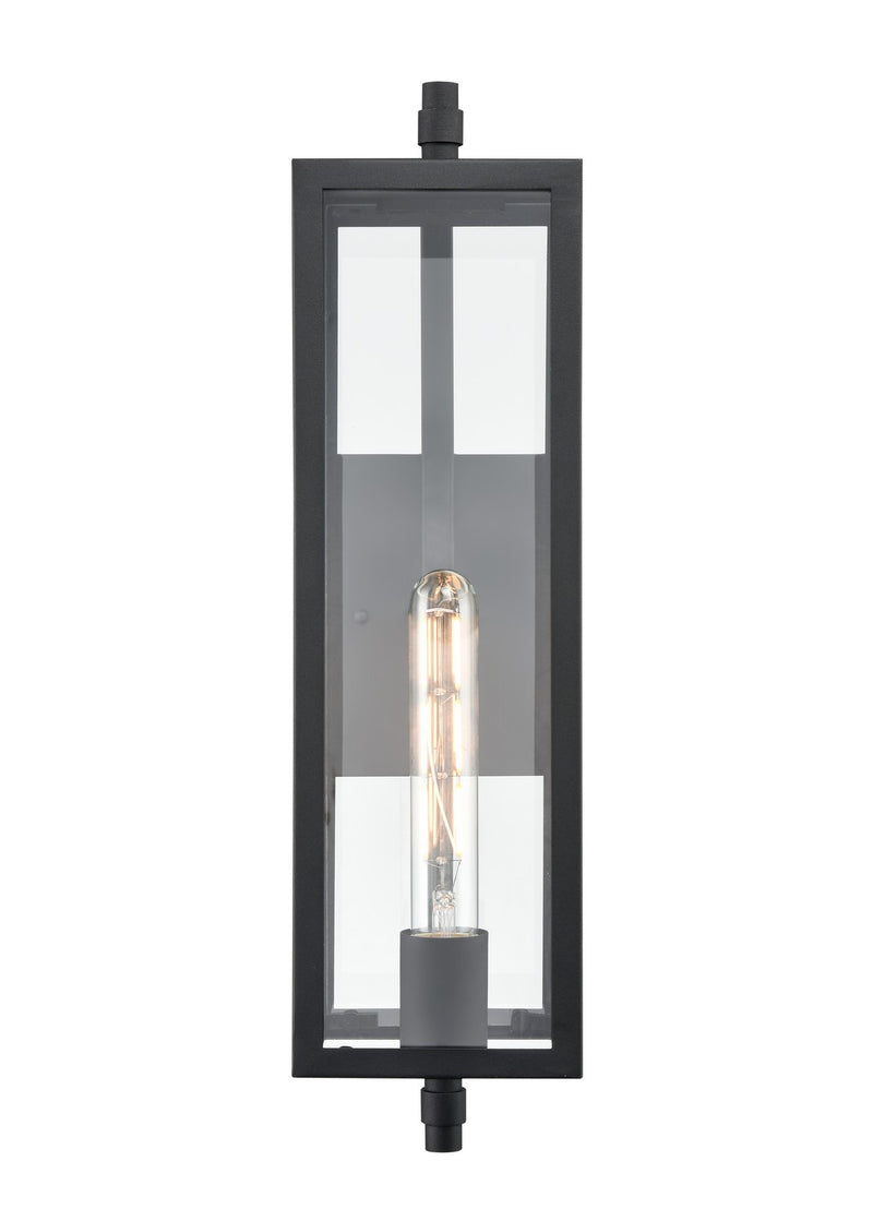 Millennium 230101-TBK Messi One Light Outdoor Wall Sconce, Textured Black Main Image.jpg