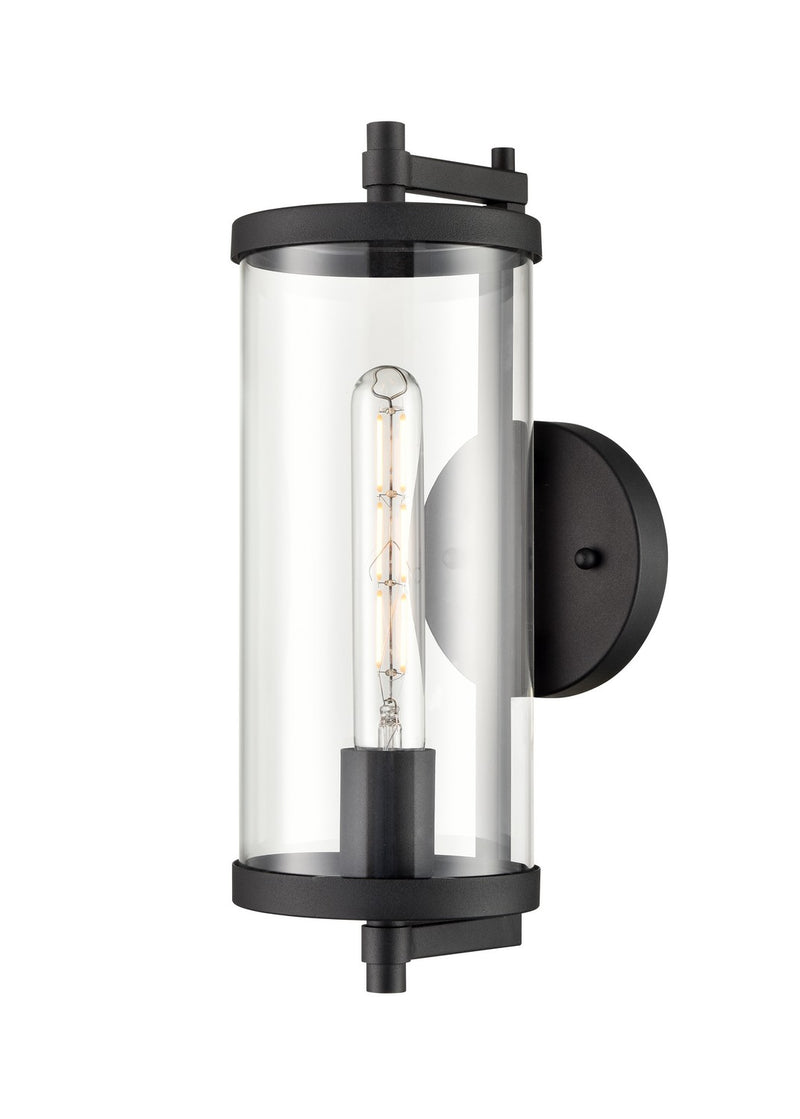 Millennium 240001-TBK Beckham One Light Outdoor Wall Sconce, Textured Black Main Image.jpg