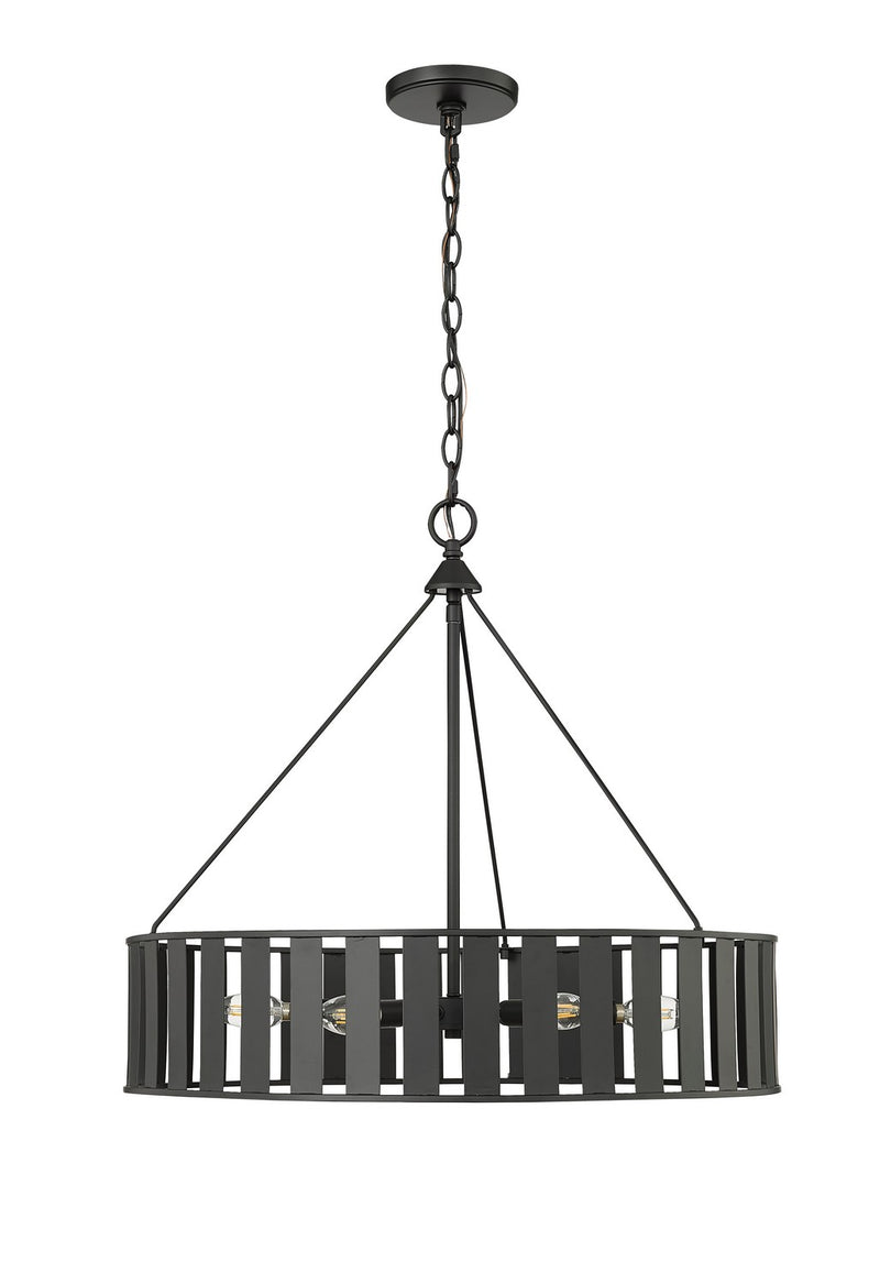 Millennium 27006-MB Stella Six Light Chandelier, Matte Black Main Image.jpg