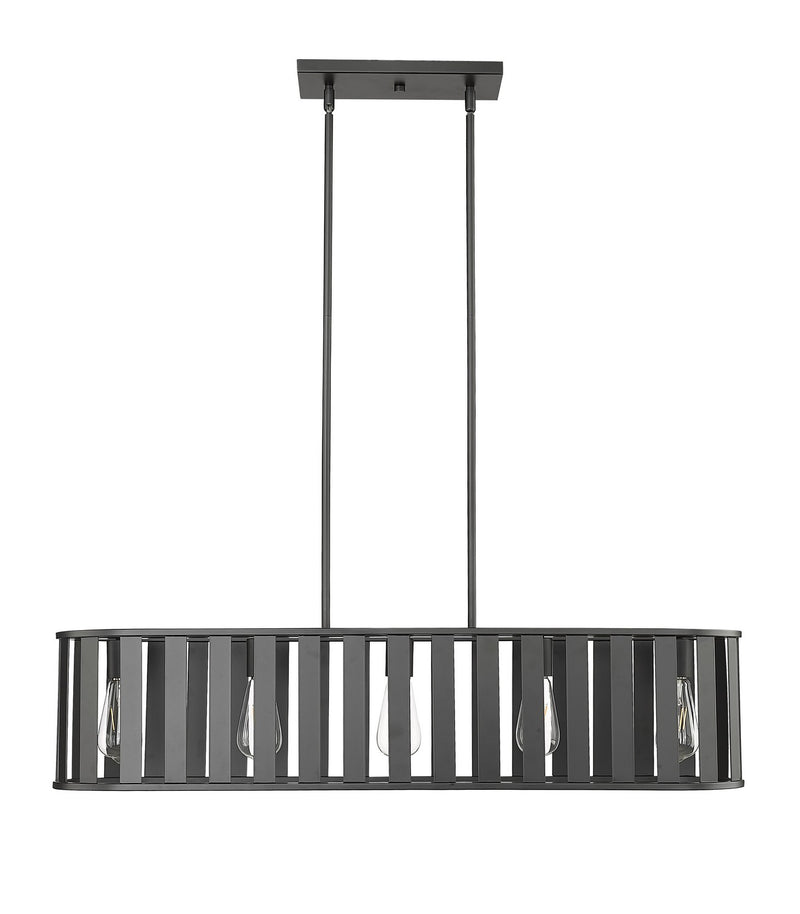 Millennium 27105-MB Stella Five Light Chandelier, Matte Black Main Image.jpg
