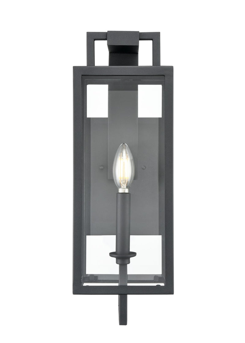Millennium 280001-TBK Lamont One Light Outdoor Wall Sconce, Textured Black Main Image.jpg