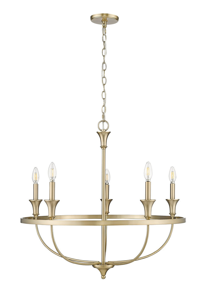 Millennium 28005-MG Emery Five Light Chandelier, Modern Gold Main Image.jpg