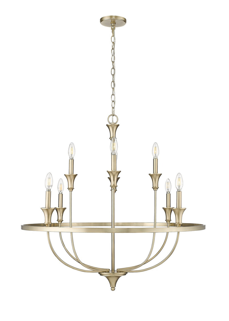 Millennium 28108-MG Emery Eight Light Chandelier, Modern Gold Main Image.jpg
