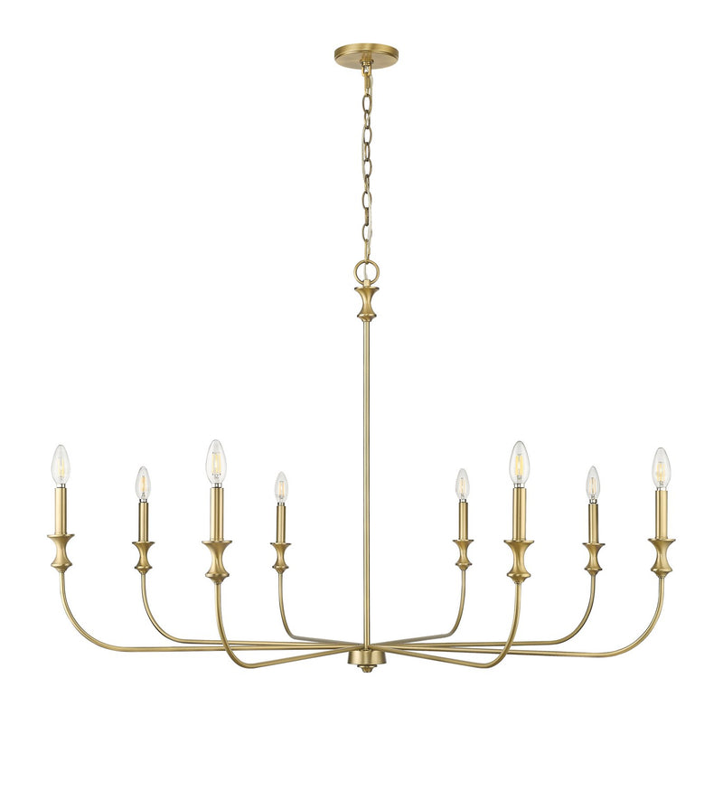Millennium 29608-VB Savanne Eight Light Chandelier, Vintage Brass Main Image.jpg