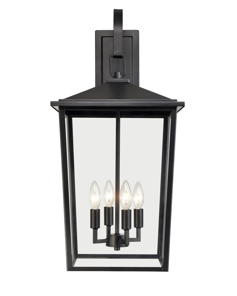 Millennium 2984-PBK Fetterton Four Light Outdoor Wall Sconce, Powder Coated Black Main Image.jpg
