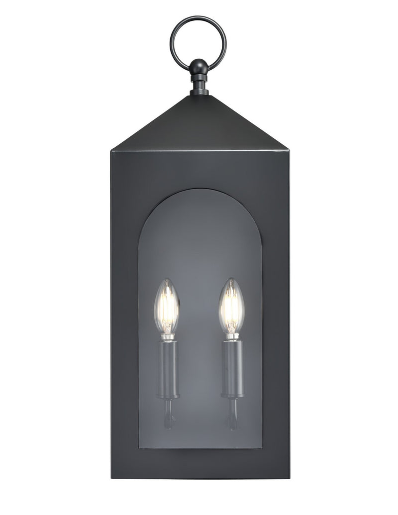 Millennium 7812-PBK Bratton Two Light Outdoor Wall Sconce, Powder Coated Black Main Image.jpg