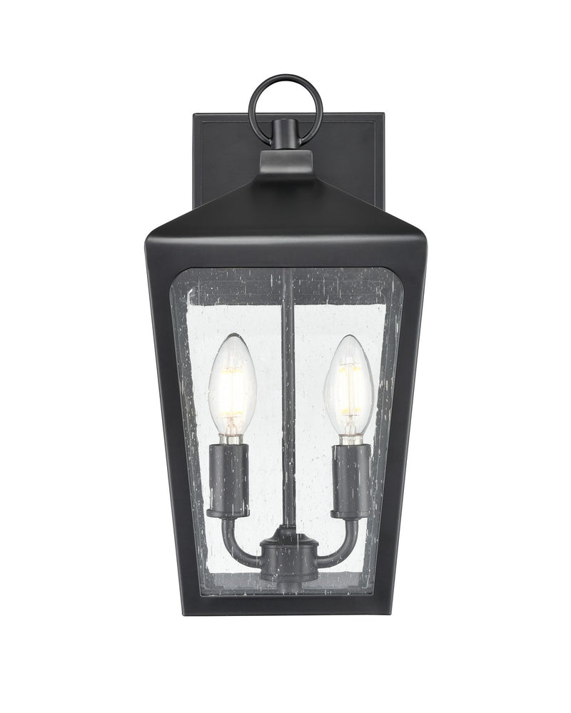 Millennium 7902-PBK Brooks Two Light Outdoor Wall Sconce, Powder Coated Black Main Image.jpg