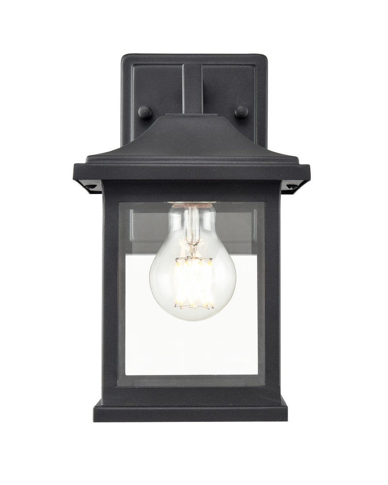 Millennium 91051-TBK One Light Outdoor Wall Sconce, Textured Black Main Image.jpg