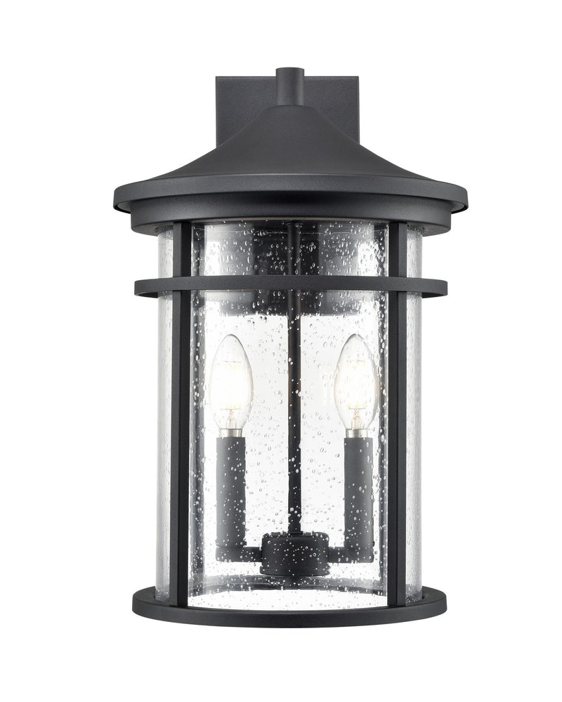 Millennium 91322-TBK Namath Two Light Outdoor Wall Sconce, Textured Black Main Image.jpg