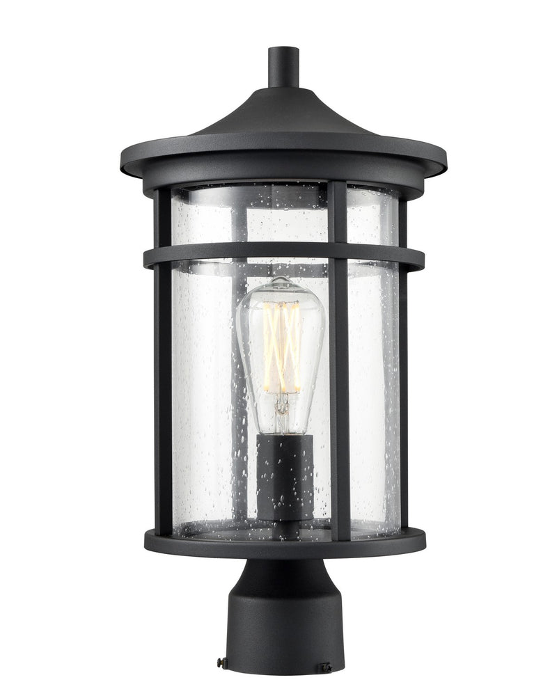 Millennium 91331-TBK Namath One Light Outdoor Post Lantern, Textured Black Main Image.jpg