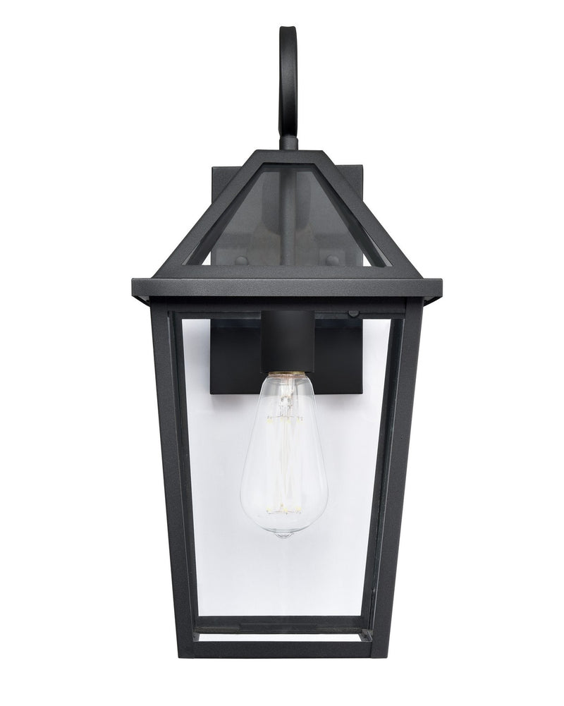 Millennium 91411-TBK Eston One Light Outdoor Wall Sconce, Textured Black Main Image.jpg