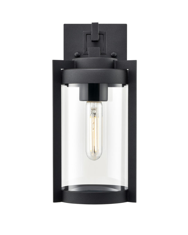 Millennium 91501-TBK Ellway One Light Outdoor Wall Sconce, Textured Black Main Image.jpg