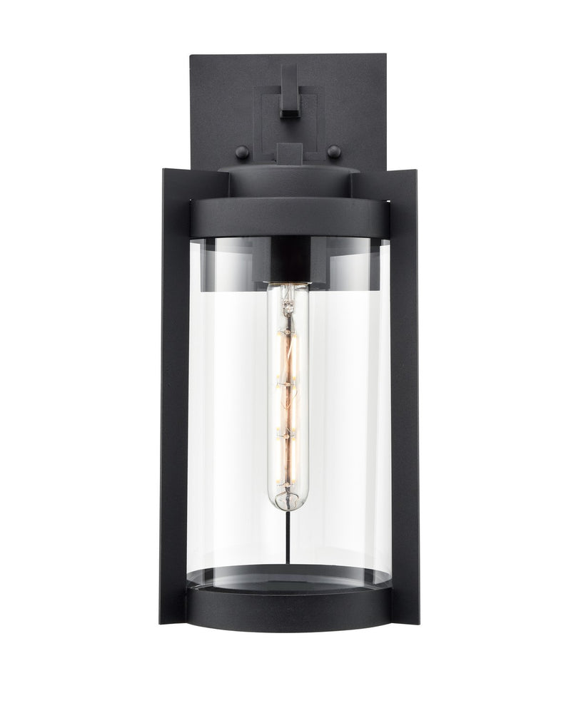 Millennium 91511-TBK Ellway One Light Outdoor Wall Sconce, Textured Black Main Image.jpg