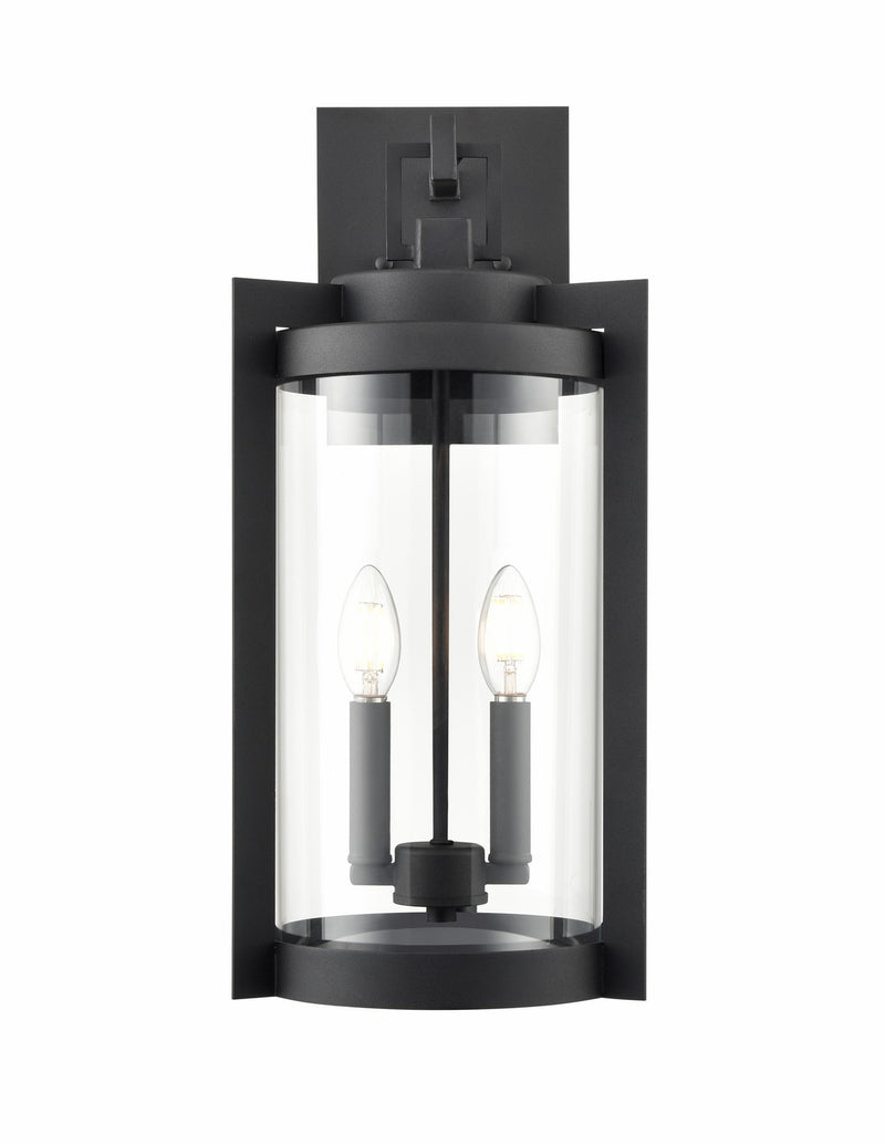 Millennium 91522-TBK Ellway Two Light Outdoor Wall Sconce, Textured Black Main Image.jpg