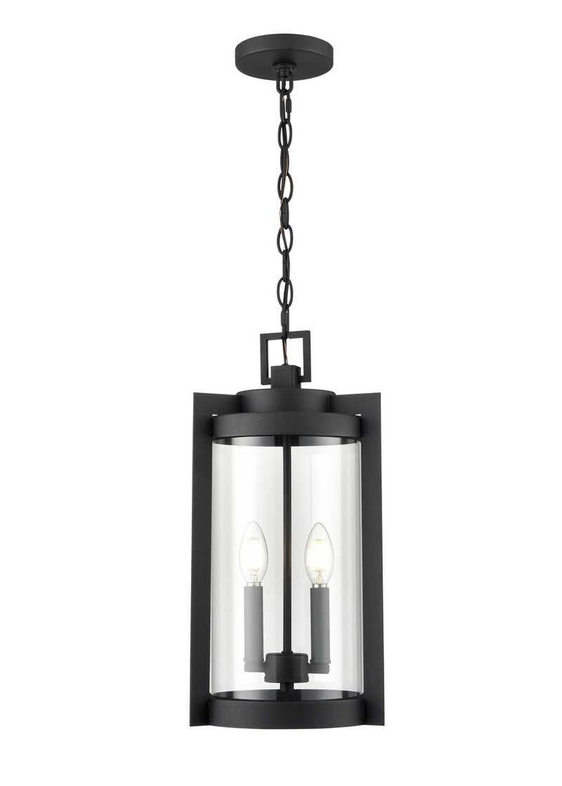 Millennium 91532-TBK Ellway Two Light Outdoor Hanging Lantern, Textured Black Main Image.jpg