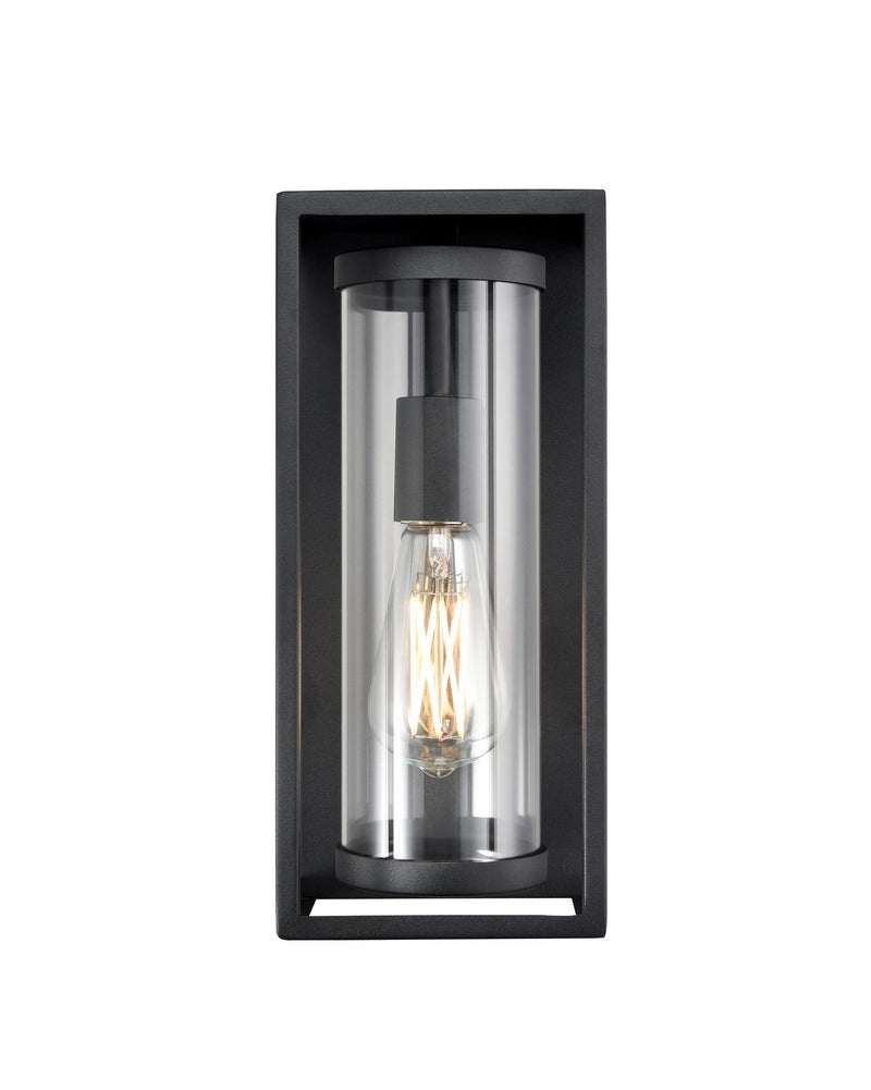 Millennium 91601-TBK Caleb One Light Outdoor Wall Sconce, Textured Black Main Image.jpg
