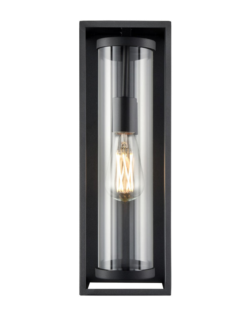 Millennium 91611-TBK Caleb One Light Outdoor Wall Sconce, Textured Black Main Image.jpg