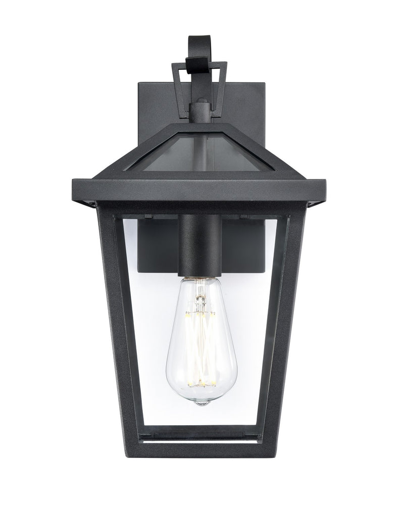 Millennium 92101-TBK Mensun One Light Outdoor Wall Sconce, Textured Black Main Image.jpg