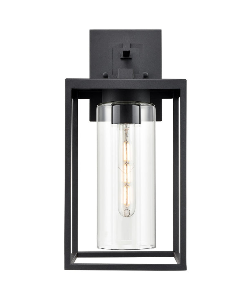 Millennium 93121-TBK Ellway One Light Outdoor Wall Sconce, Textured Black Main Image.jpg