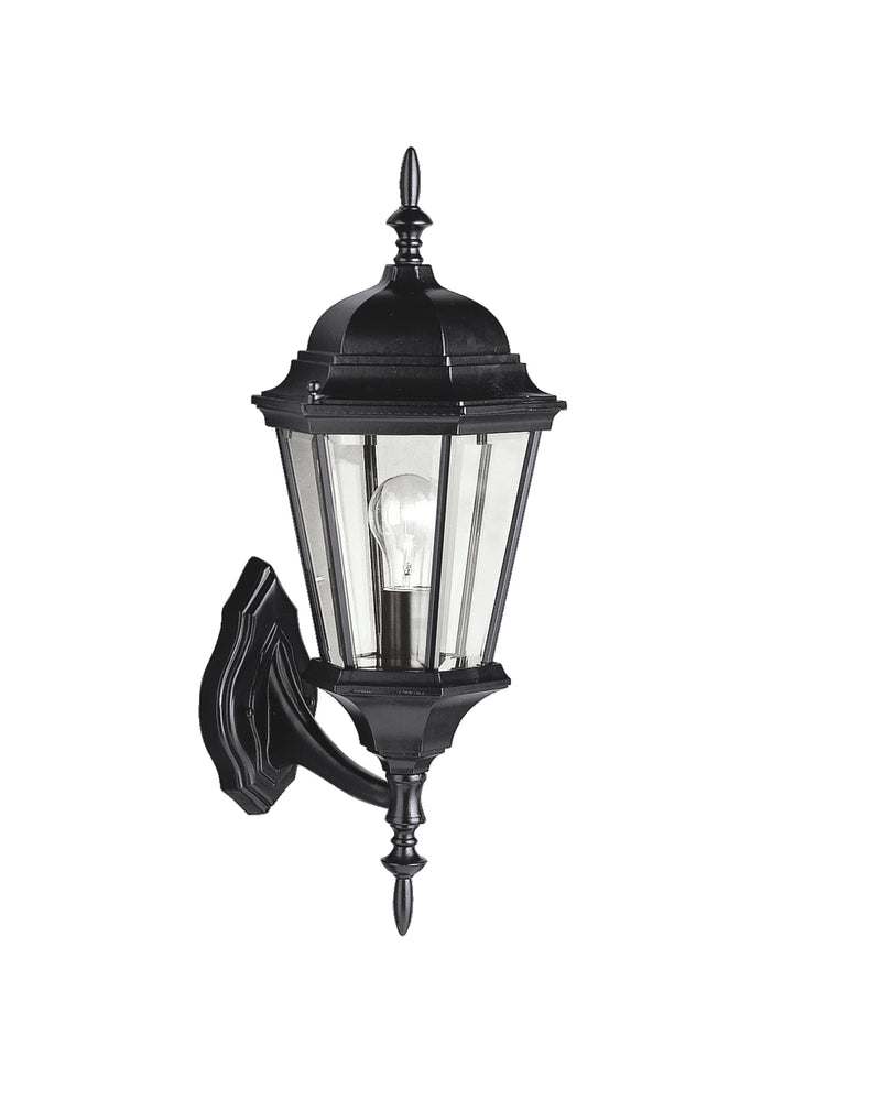 Kichler 9653BK One Light Outdoor Wall Mount, Black