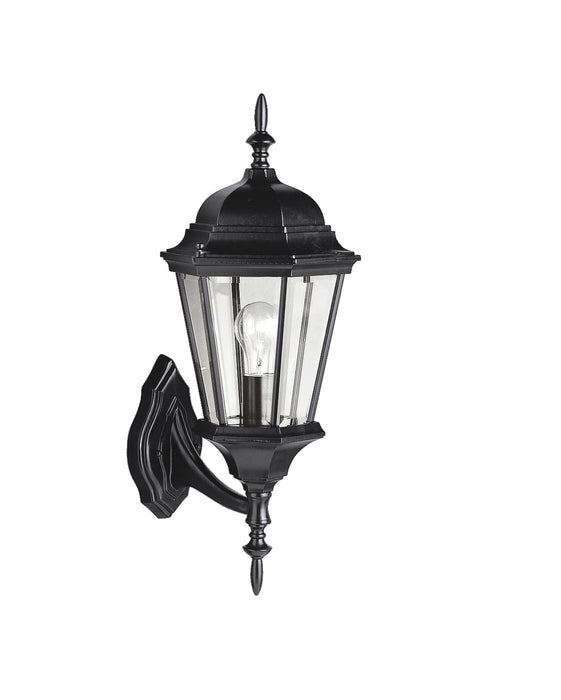 Kichler 9653BK Madison One Light Outdoor Wall Mount, Black Main Image.jpg