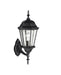 Kichler 9653BK Madison One Light Outdoor Wall Mount, Black Main Image.jpg