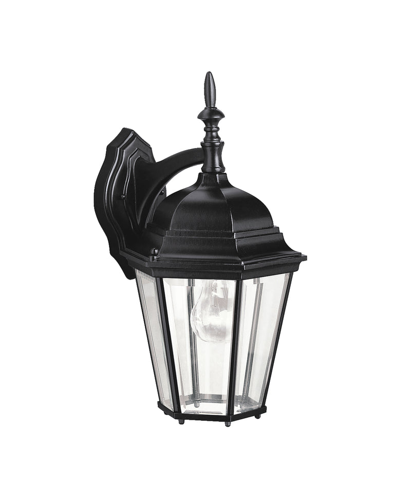 Kichler 9655BK One Light Outdoor Wall Mount, Black
