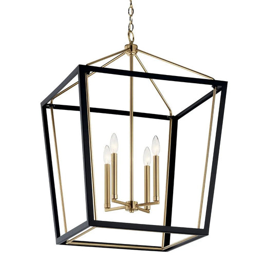 Kichler 52620CPZBK Four Light Foyer Pendant, Champagne Bronze (2)