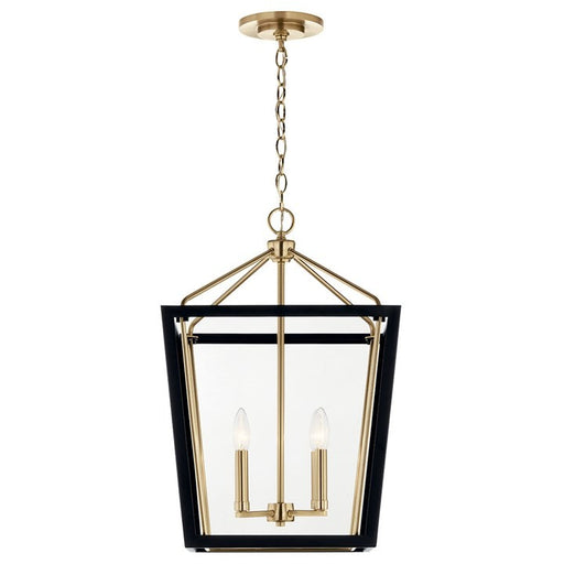 Kichler 52620CPZBK Four Light Foyer Pendant, Champagne Bronze