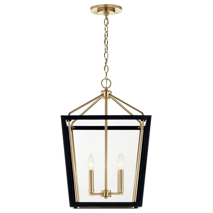 Kichler 52620CPZBK Four Light Foyer Pendant, Champagne Bronze