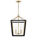 Kichler 52620CPZBK Four Light Foyer Pendant, Champagne Bronze