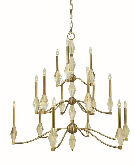 Framburg 5668 BR Vivian 15 Light Chandelier, Brushed Brass Main Image.jpg