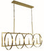 Framburg 5864 BR Olivia Four Light Island Chandelier, Brushed Brass Main Image.jpg