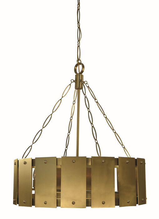 Framburg 5868 BR Barrington Eight Light Chandelier, Brushed Brass Main Image.jpg