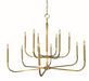 Framburg 5872 BR Manhattan 12 Light Dining Chandelier, Brushed Brass Main Image.jpg