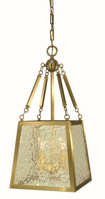 Framburg 5894 BR Avery Five Light Pendant Chandelier, Brushed Brass Main Image.jpg