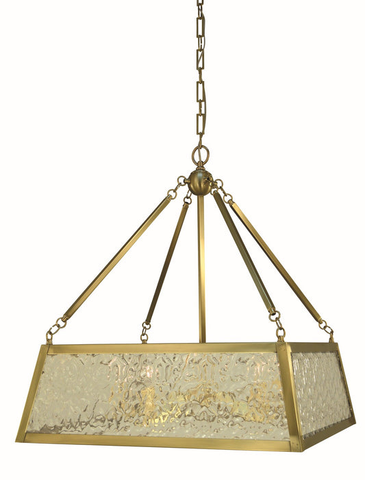 Framburg 5895 BR Avery Five Light Chandelier, Brushed Brass Main Image.jpg