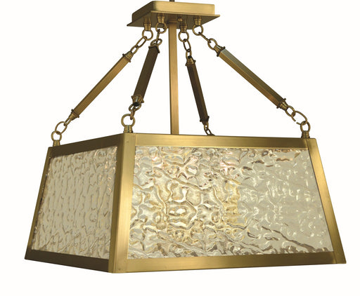 Framburg 5897 BR Avery Four Light Semi-Flush Mount, Brushed Brass Main Image.jpg