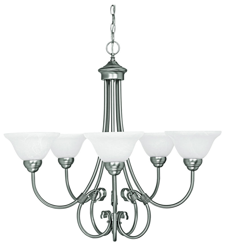 Capital Lighting 3226MN-220 Hometown Five Light Chandelier, Matte Nickel Alternate Image.jpg