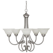 Capital Lighting 3226MN-220 Hometown Five Light Chandelier, Matte Nickel Main Image.jpg