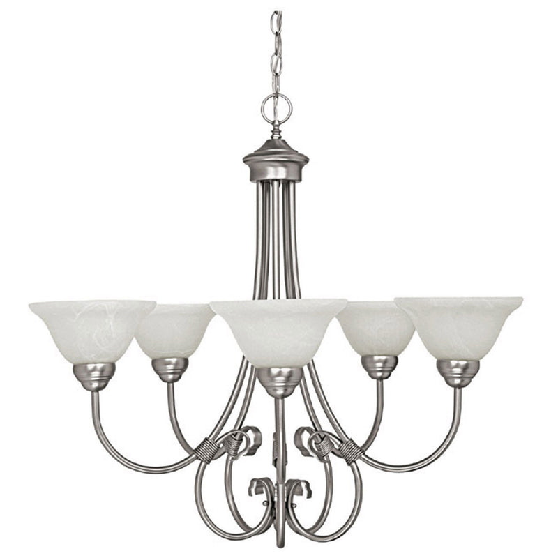 Capital Lighting 3226MN-220 Hometown Five Light Chandelier, Matte Nickel Main Image.jpg