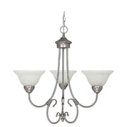 Capital Lighting 3223MN-220 Hometown Three Light Chandelier, Matte Nickel Main Image.jpg