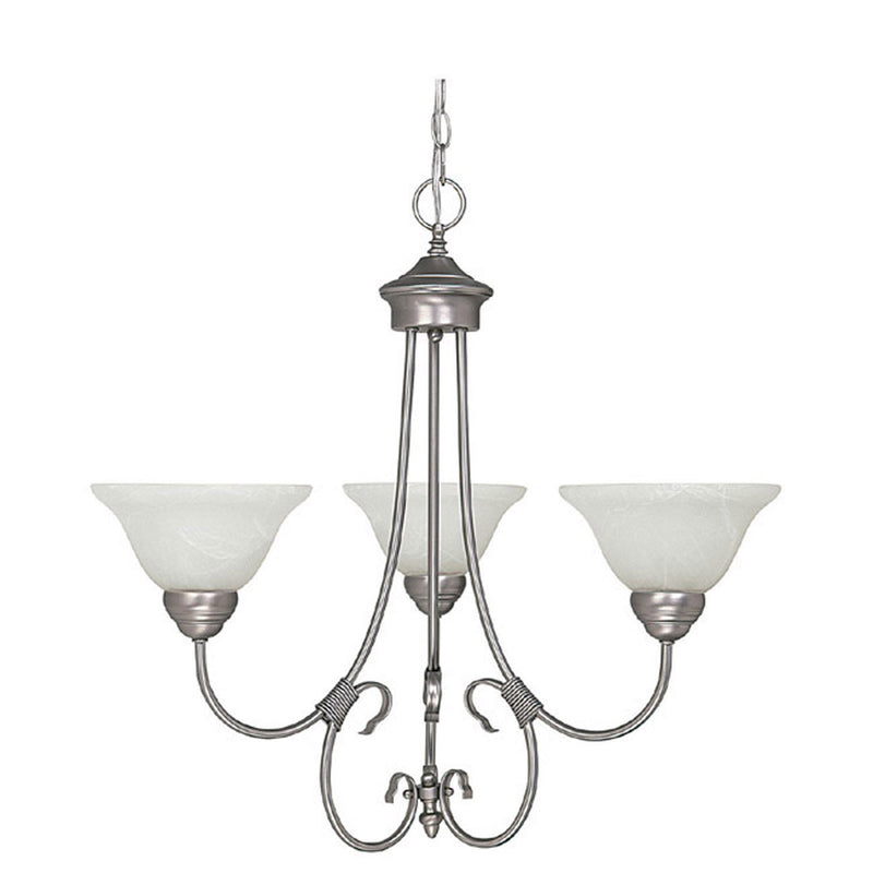 Capital Lighting 3223MN-220 Hometown Three Light Chandelier, Matte Nickel Main Image.jpg