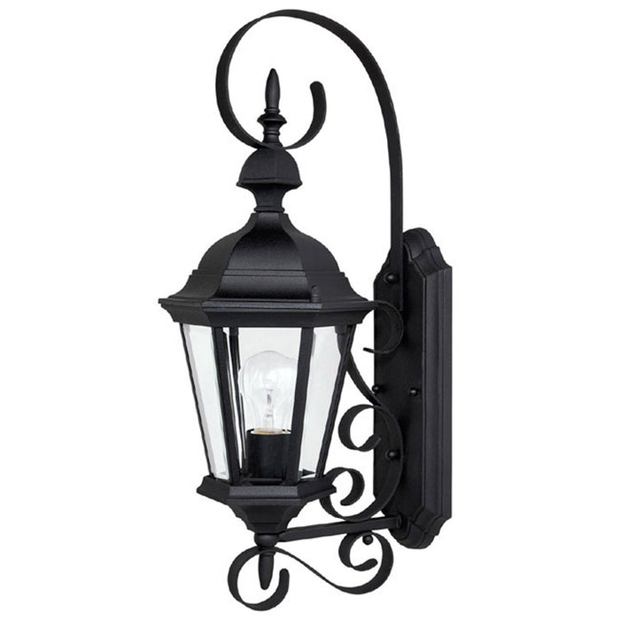 Capital Lighting 9721BK Carriage House One Light Outdoor Wall Lantern, Black Main Image.jpg