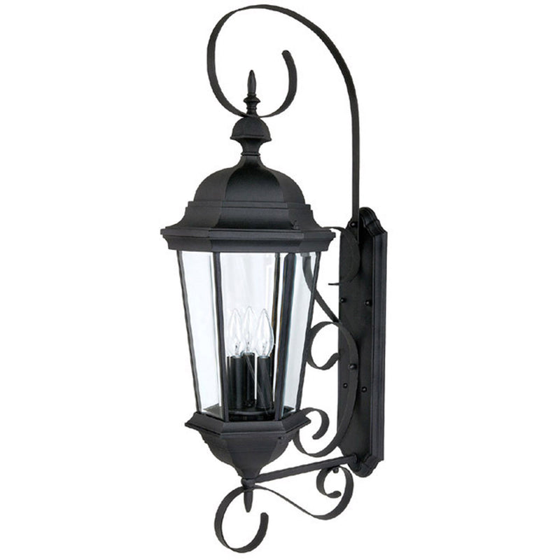 Capital Lighting 9723BK Carriage House Three Light Outdoor Wall Lantern, Black Main Image.jpg