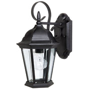 Capital Lighting 9726BK Carriage House One Light Outdoor Wall Lantern, Black Main Image.jpg