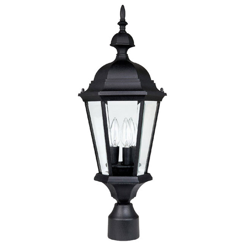 Capital Lighting 9725BK Carriage House Three Light Outdoor Post Lantern, Black Main Image.jpg