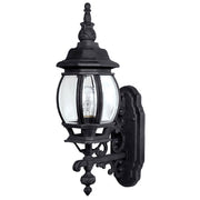 Capital Lighting 9867BK French Country One Light Outdoor Wall Lantern, Black Main Image.jpg